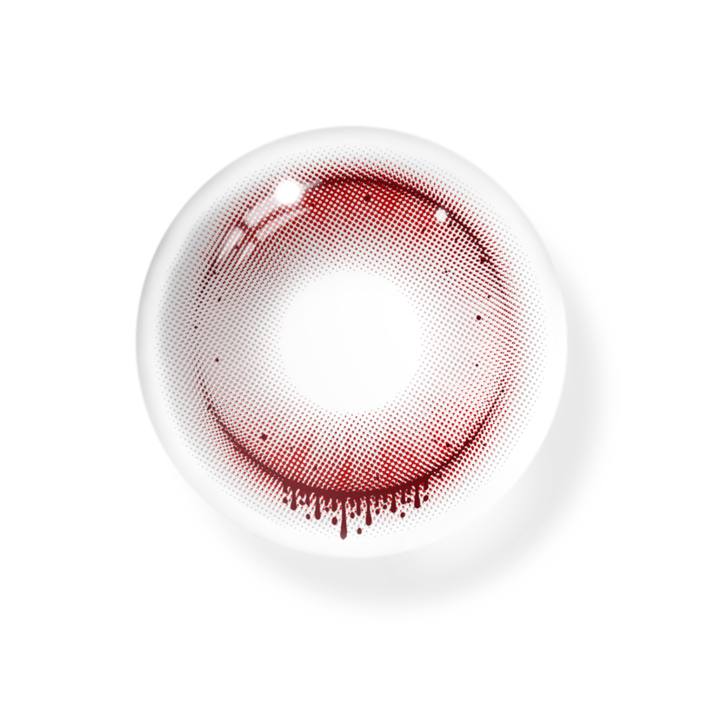 Cosplay Witch's Tears Red Coloured Contact Lenses